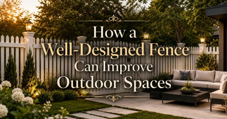 How a Well-Designed Fence Can Improve Outdoor Spaces